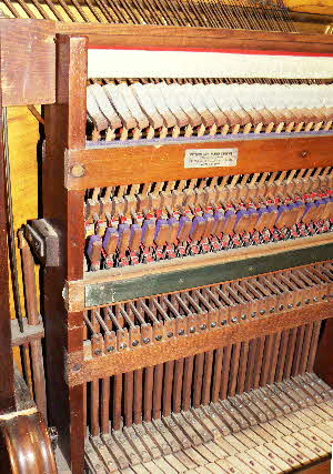 Steinway Vertical 645 action